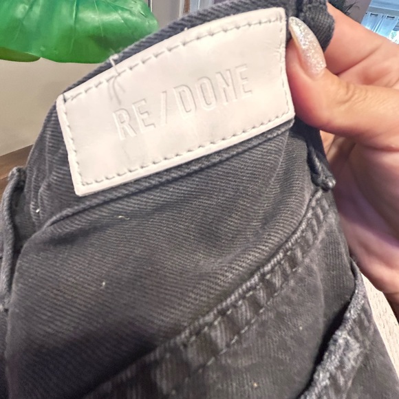 RE/DONE Originals High Rise Loose in Washed Black Size 23 - Picture 9 of 10